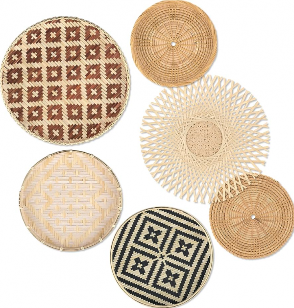 Ornamen bambu dan anyaman